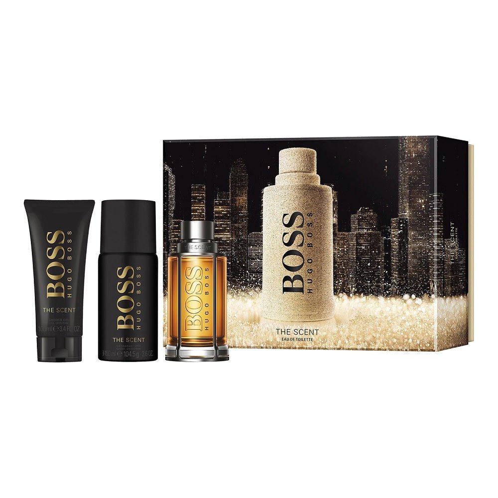 Hugo Boss Boss The Scent Gift Set 100ml EDT + 100ml Shower Gel + 150ml Deodorant Spray