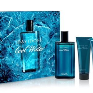 Davidoff Cool Water Gift Set 125ml EDT + 75ml Aftershave Balm + 75ml Shower Gel