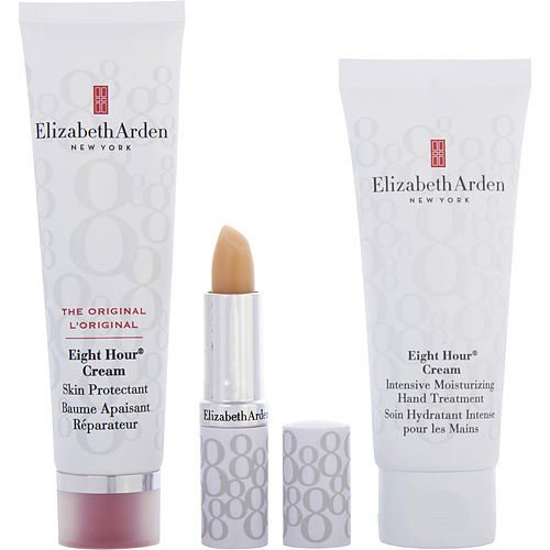 Elizabeth Arden Eight Hour Cream Gift Set 50ml Cream + 75ml Hand Treatment + 3.7g Protecting Lip Stick SPF15