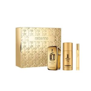 Paco Rabanne Million Gold for him Gift Set 50ml EDP + 150ml Deodorant Spray + 10ml EDP