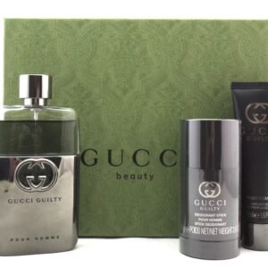 Gucci Guilty Pour Homme Gift Set 90ml EDT Spray + 75ml Deodorant Stick + 50ml Shower Gel