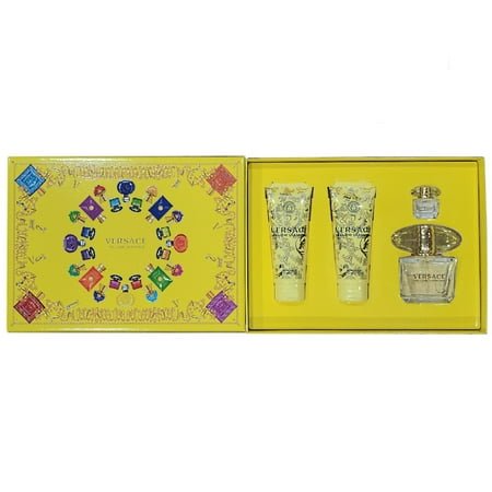 Versace Yellow Diamond Gift Set 90ml EDT + 100ml Body Lotion + 100ml Shower Gel + 5ml EDT