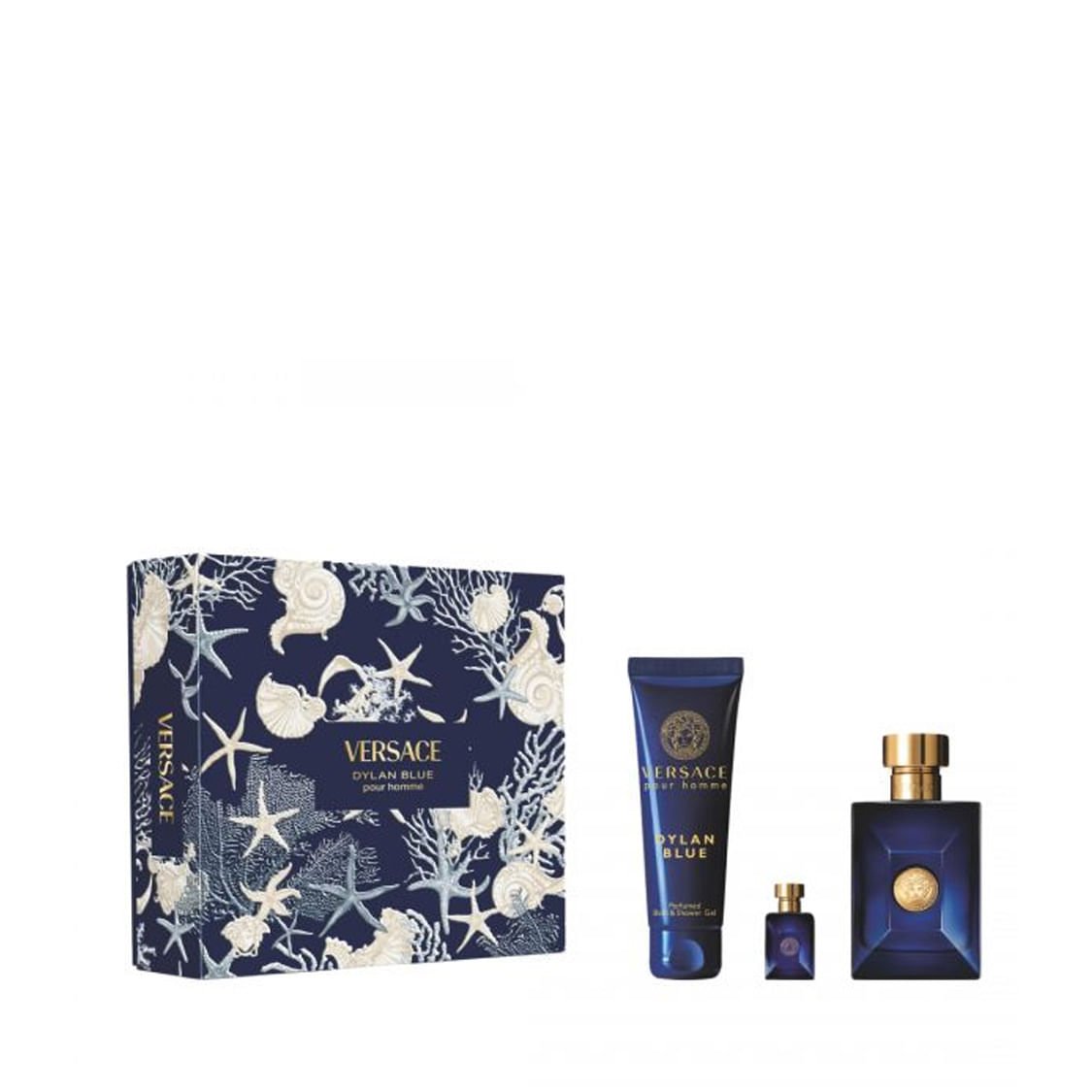 Versace Pour Homme Dylan Blue Gift Set 100ml EDT + 150ml Shower Gel + 5ml EDT