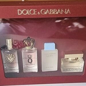 Dolce & Gabbana Miniature Gift Set 5ml Devotion EDP + 5ml Q EDP + 4.5ml Light Blue EDP + 5ml The One EDP