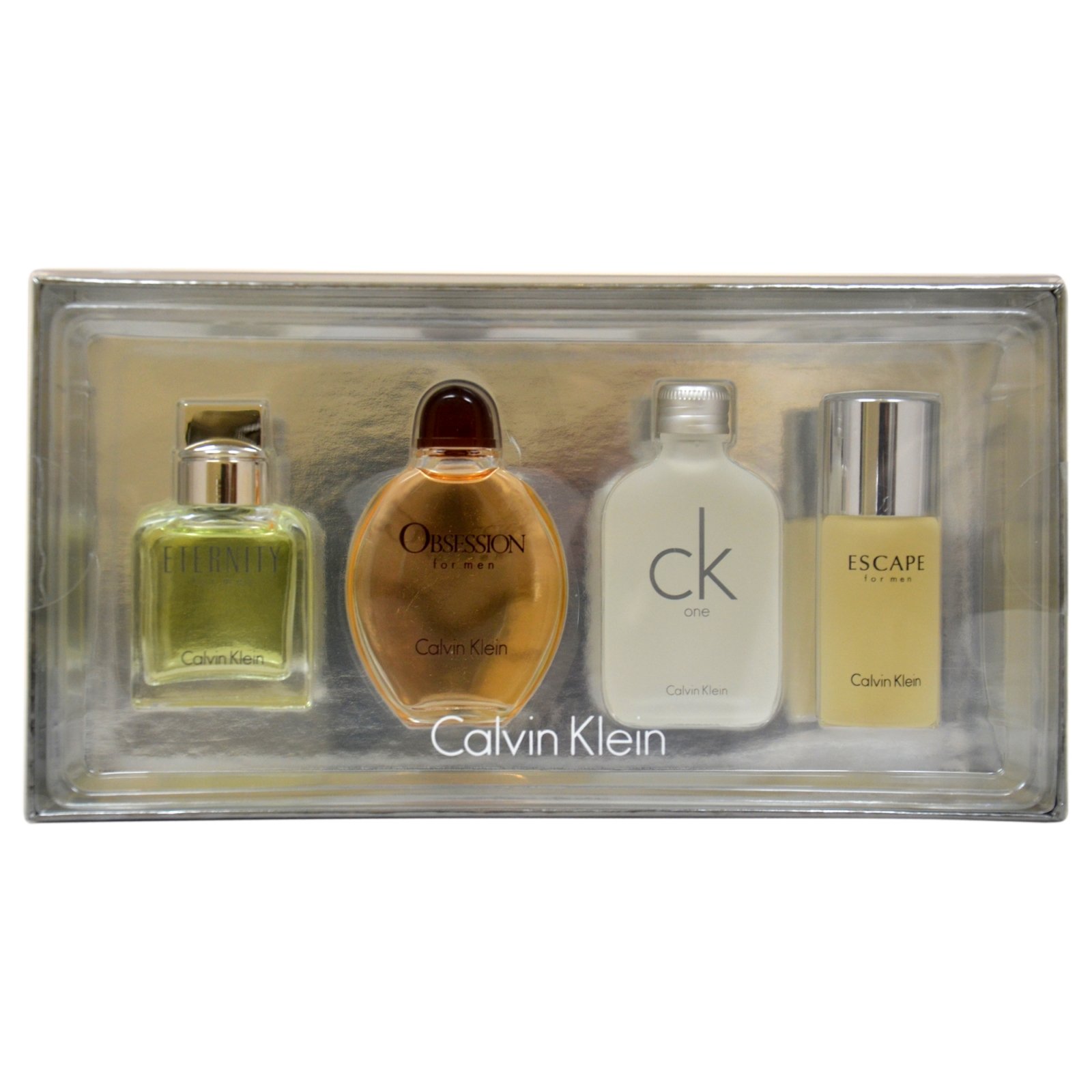 Calvin Klein Miniature Gift Set 15ml Eternity EDT + 15ml Obsession EDT + 15ml CK One EDT + 15ml Escape EDT