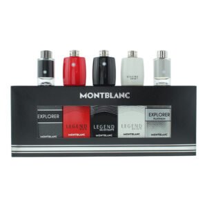 Mont Blanc Miniatures Gift Set 4.5ml Legend EDT + 4.5ml Legend Red EDT + 4.5ml Explorer EDP + 4.5ml Legend Spirit EDT + 4.5ml Explorer Platinum EDP