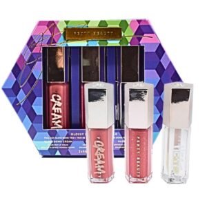 Fenty Beauty Glossy Posse Volume 6.0 Trio 9ml Gloss Bomb Cream + 9ml Gloss Bomb + 9ml Gloss Bomb Heat