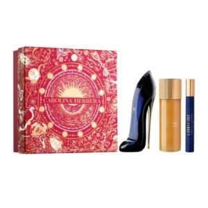 Carolina Herrera Good Girl Gift Set 80ml EDP + Leg Elixir Body Oil 100ml + EDP Spray 10ml