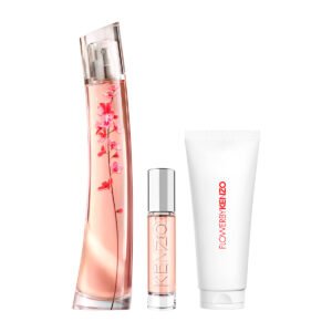 Kenzo Flower Ikebana Sakura Gift Set 75ml EDP + 10ml EDP + 75ml Body Lotion