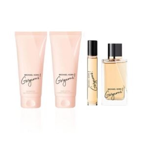 Michael Kors Gorgeous! Gift Set 100ml EDP + 100ml Body Lotion + 100ml Shower Gel + 10ml EDP