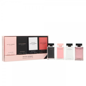 Narciso Rodriguez Miniature Gift Set 7.5ml For Her EDT + 7.5ml For Her EDP + 7.5ml Pure Musc EDP + 7.5ml Musc Noir Rose EDP