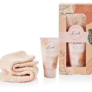 The Kind Edit Co. Kind Sock Gift Set 50ml Foot Lotion + Fluffy Socks