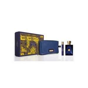 Versace Pour Homme Dylan Blue Gift Set 100ml EDT + 10ml EDT + Toiletry Bag