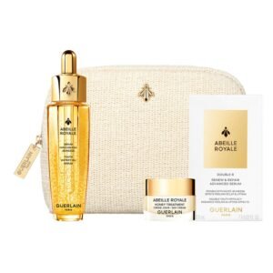 Guerlain Abeille Royale Gift Set: Day Cream 7ml - Oil In Water Serum 30ml - Renew Repair Serum 7 x 0.6g + Case