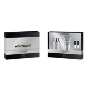 Mont Blanc Explorer Platinum Gift Set 100ml EDP + 100ml Shower Gel +2x 7.5ml EDP