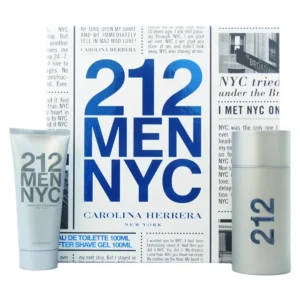 Carolina Herrera 212 NYC Men Gift Set 100ml EDT + 100ml Aftershave Gel