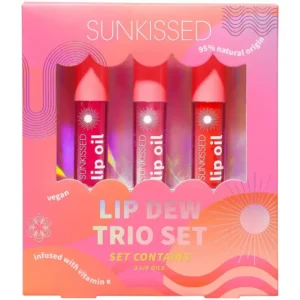 Sunkissed Lip Dew Tri Set Gift Set 3 x 4.3ml Lip Oil