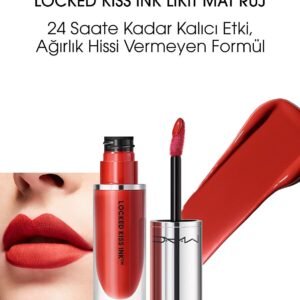 MAC Locked Kiss Ink 24HR Liquid Lipstick Lipcolour 4ml - 95 Vicious