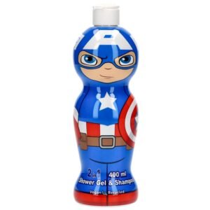 Marvel Captain America 1D Shower Gel & Shampoo 400ml