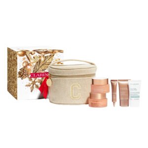 Clarins Extra-Firming Collection - 4 Piece Set (extra firming day cream 50ml + extra firming phyto serum 10ml, extra firming neckcream 15ml, cryo flash cream mask 15ml)
