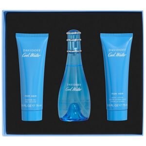 Davidoff Cool Water Woman Gift Set 100ml EDT + 75ml Body Lotion + 75ml Shower Gel