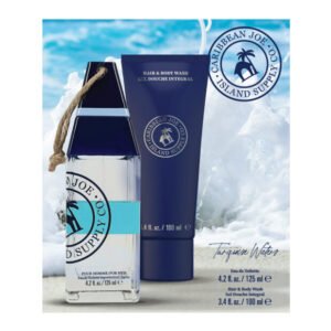 Caribbean Joe Turquoise Waters Gift Set 125ml EDT + 100ml Hair & Body Wash