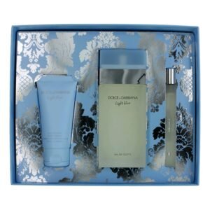 Dolce & Gabbana Light Blue Gift Set 100ml EDT + 50ml Body Cream + 10ml EDT
