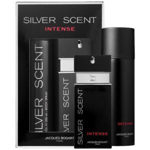 Jacques Bogart Silver Scent Intense Gift Set 100ml EDT + 200ml Body Spray