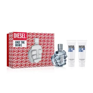 Diesel Only The Brave Gift Set 125ml EDT + 2 x 75ml Shower Gel