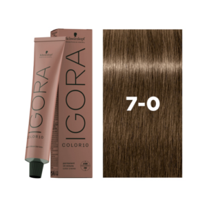 Schwarzkopf Igora Color 10 Permanent Hair Colour Cream 60ml - 7-0 Medium Blonde