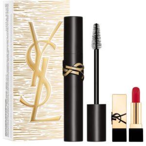 Yves Saint Laurent Gift Set 9ml Lash Clash Extreme Volume Mascara + Mini Rouge Pur Couture Lip Stick 25