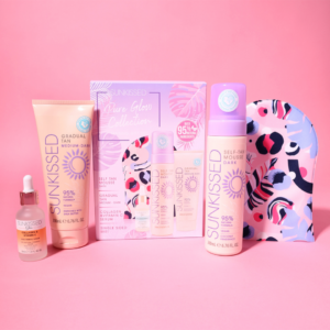 Sunkissed Pure Glow Collection Tanning Gift Set - Ultra Dark Tan + Mitt + Headband
