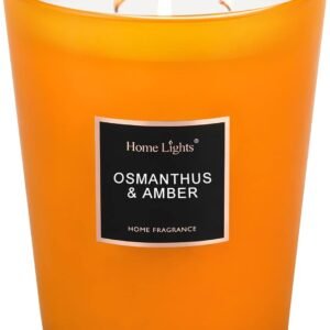 Home Lights Osmanthus & Amber Scented Candle 215g