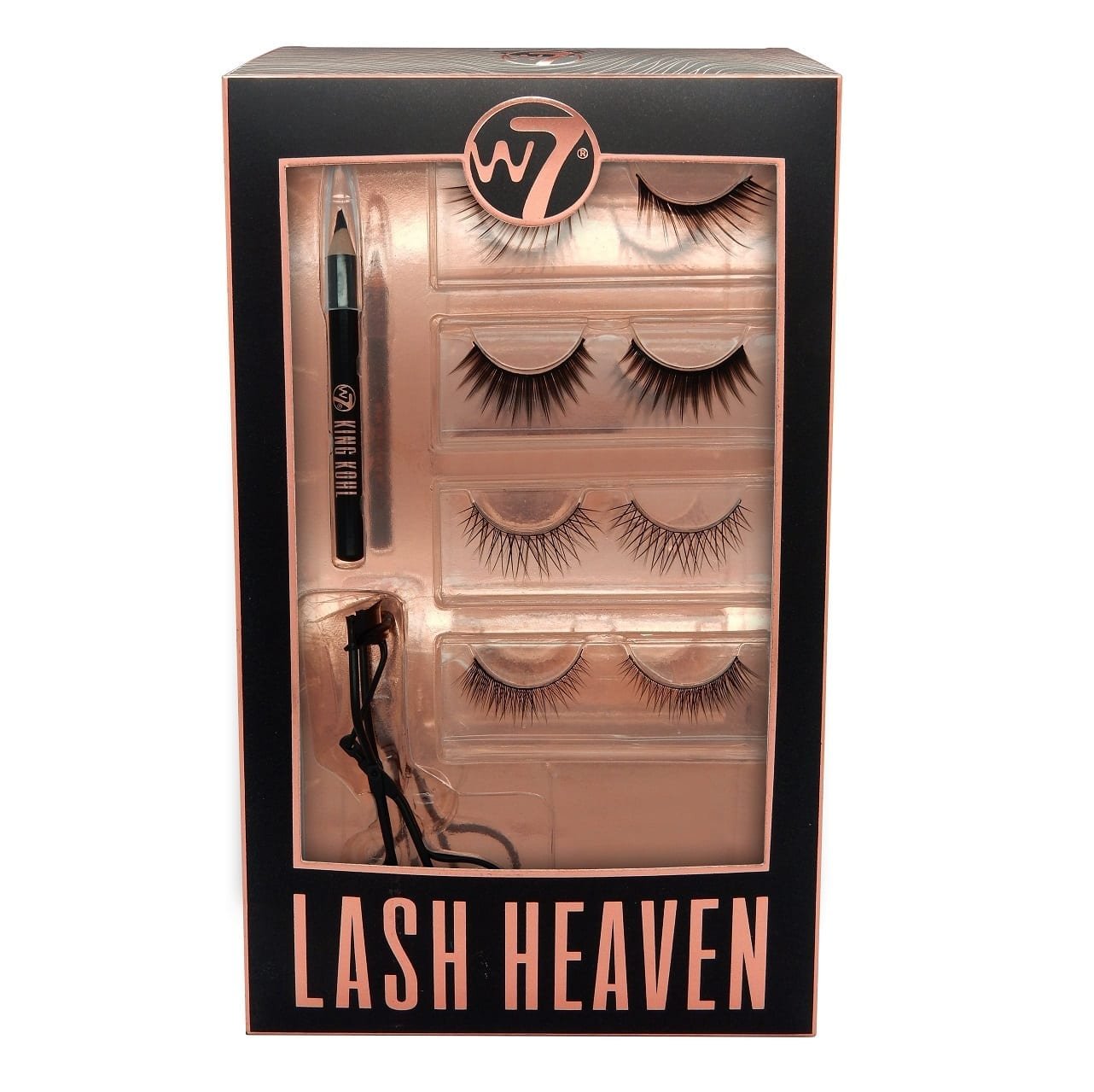 Sunkissed Lash Heaven Lash Care Set Gift Set 10ml Clear Lash Serum + 10ml White With Fibres Lash Primer + 10ml Curl & Flex Black Curling Mascara