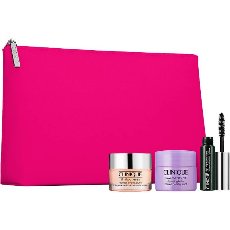 Clinique All About Eyes Gift Set - All About Eyes Cream 15ml - Lipstick Black Honey 1.2 g - High Impact? Mascara Black 7 g