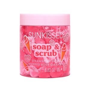 Sunkissed Soap & Scrub Whip Strawberry Swirl Whipped Body Cleanser 250g