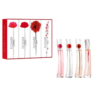 Kenzo Miniatures Gift Set 4ml Flower EDP + 4ml Flower Poppy Bouquet EDP + 4ml Flower L'Absolue EDP + 4ml Flower Ikebana EDP