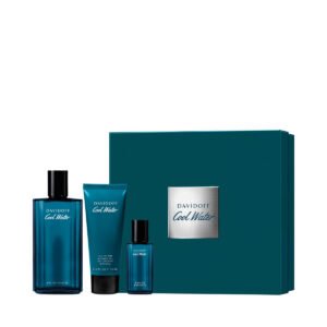 Davidoff Cool Water Gift Set 125ml EDT + 75ml Shower Gel + 15ml EDT
