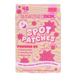 Sunkissed Skin Spot Patches 48 Pieces - Neon Glitter Stars