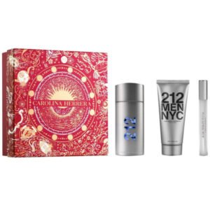 Carolina Herrera 212 NYC Men Gift Set 100ml EDT + 100ml Aftershave Gel + 10ml EDT