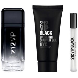 Carolina Herrera 212 VIP Black Gift Set 100ml EDP + 100ml Shower Gel + 10ml EDP