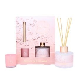 The Kind Edit Co. Signature Relax & Unwind Gift Set 30g Candle + 100ml Jasmine, Bergamot, Rhubarb & Sandalwood Reed Diffuser