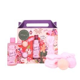 The Kind Edit Co. Utopia Headband Set Gift Set 200ml Bath & Shower Gel + 2x 50g Bath Fizzer + 1x Headband