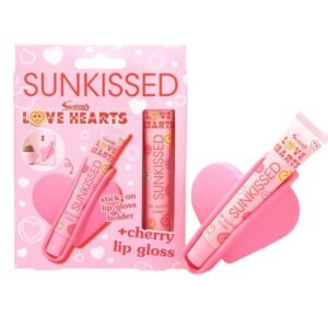 Sunkissed Love Hearts Lip Gloss Holder 15ml