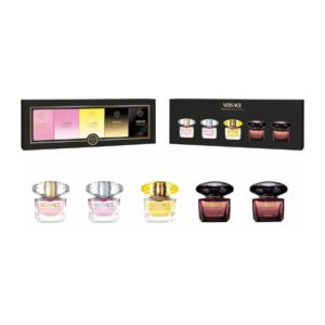 Versace Crystal Mini Gift Set: 3 x 5ml EDT Spray + 2 x 5ml EDP Spray