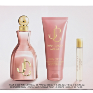 Jimmy Choo I Want Choo With Love Gift Set 100ml EDP + 7.5ml EDP + 100ml Body Lotion