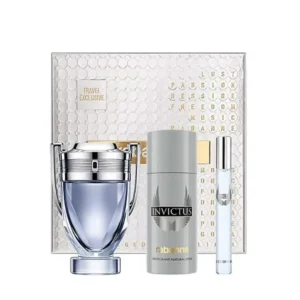 Paco Rabanne Invictus Gift Set 100ml EDT + 75g Deodorant Stick + 10ml EDT